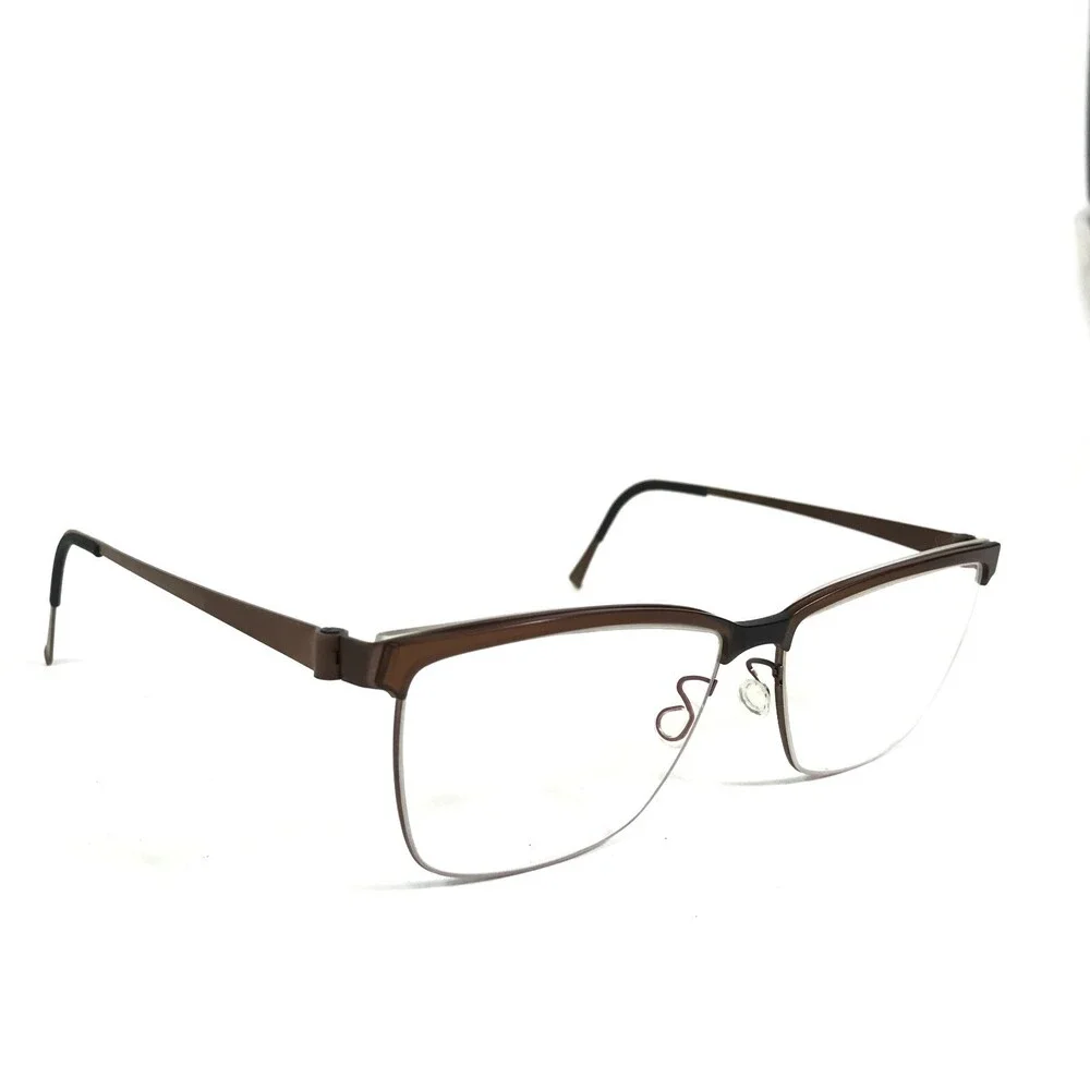 Lindberg Eyeglasses Frames 9812 U12 Matte Brown Square Full Rim 55-15-135